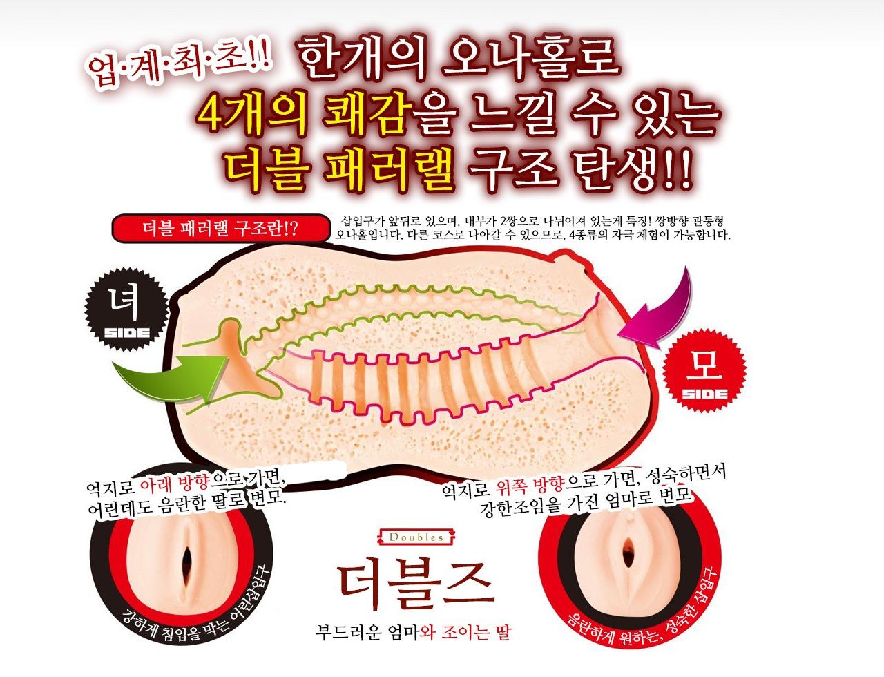 【더블관통】 부드러운 모 조이는 녀 설명