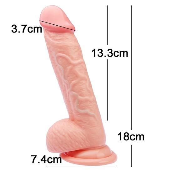말랑말랑 리얼 클리어 딜도 14cm
