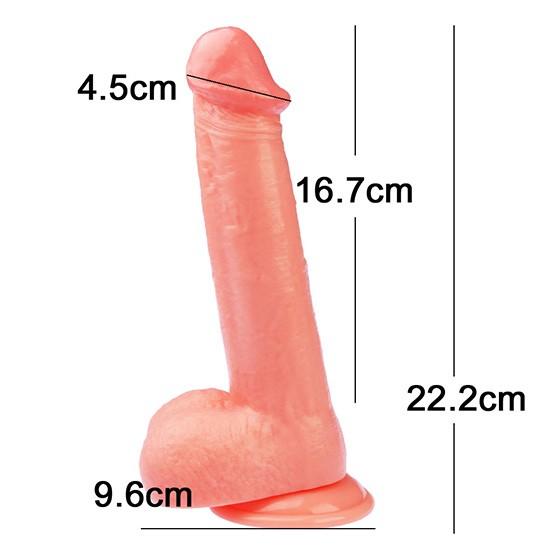 말랑말랑 리얼 스트레이트 딜도 20cm